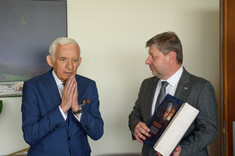 Od lewej: prof. J. Buzek, prof. P. Koszelnik,