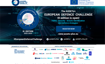 Ruszyła rejestracja na III edycję ASSETs+ European Defence Challenge. Zarejestruj się już teraz!